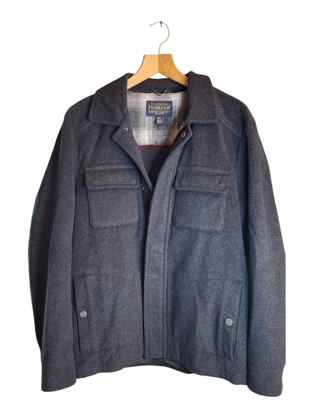 Pendleton Men’s Dark Gray Wool Field Jacket Sz Medium